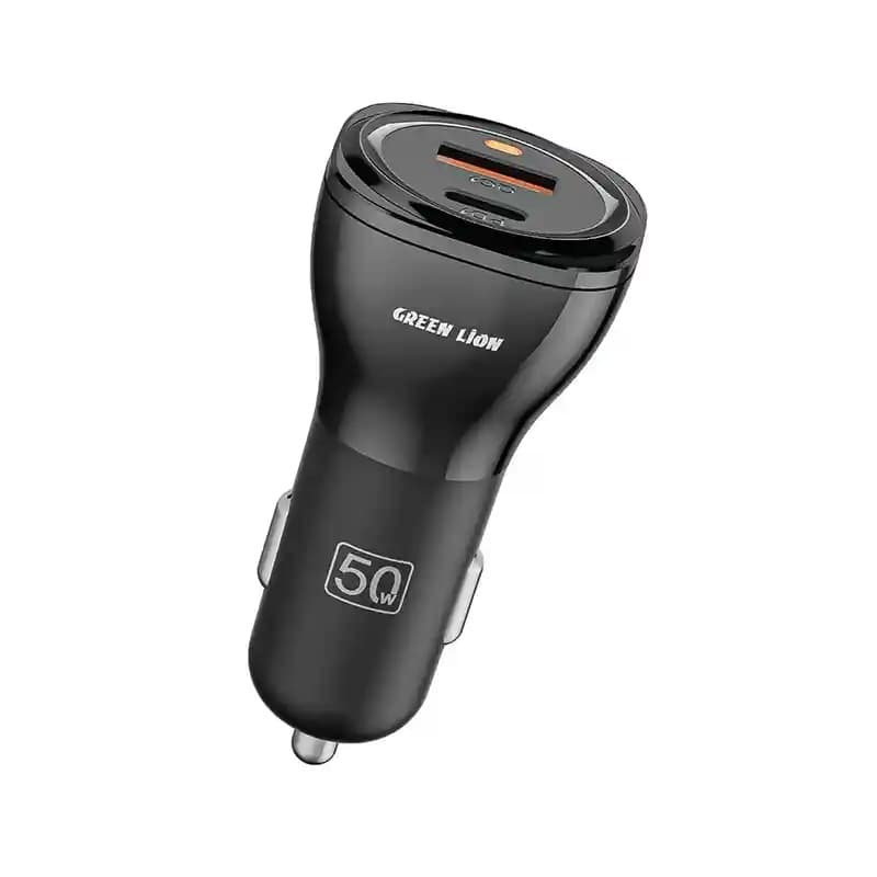شارژر فندکی گرین لاین dual port 50W — تصویر ۲