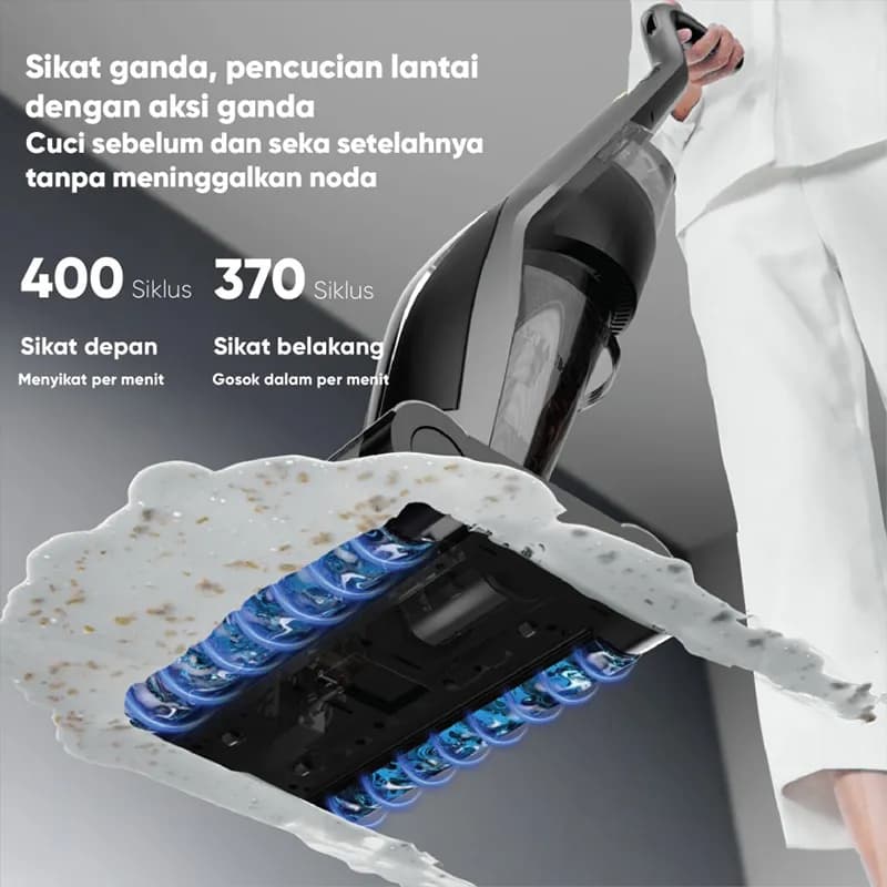 جارو شارژی و کف شوی شیائومی مدل Deerma Cordless Wet Dry Vacuum Cleaner VX96 — تصویر ۳