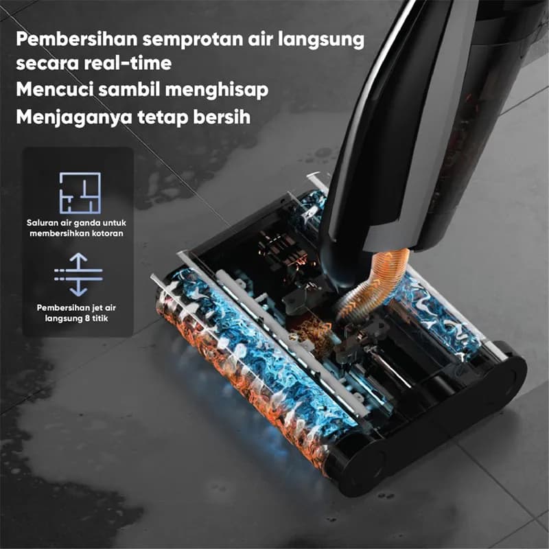 جارو شارژی و کف شوی شیائومی مدل Deerma Cordless Wet Dry Vacuum Cleaner VX96 — تصویر ۵