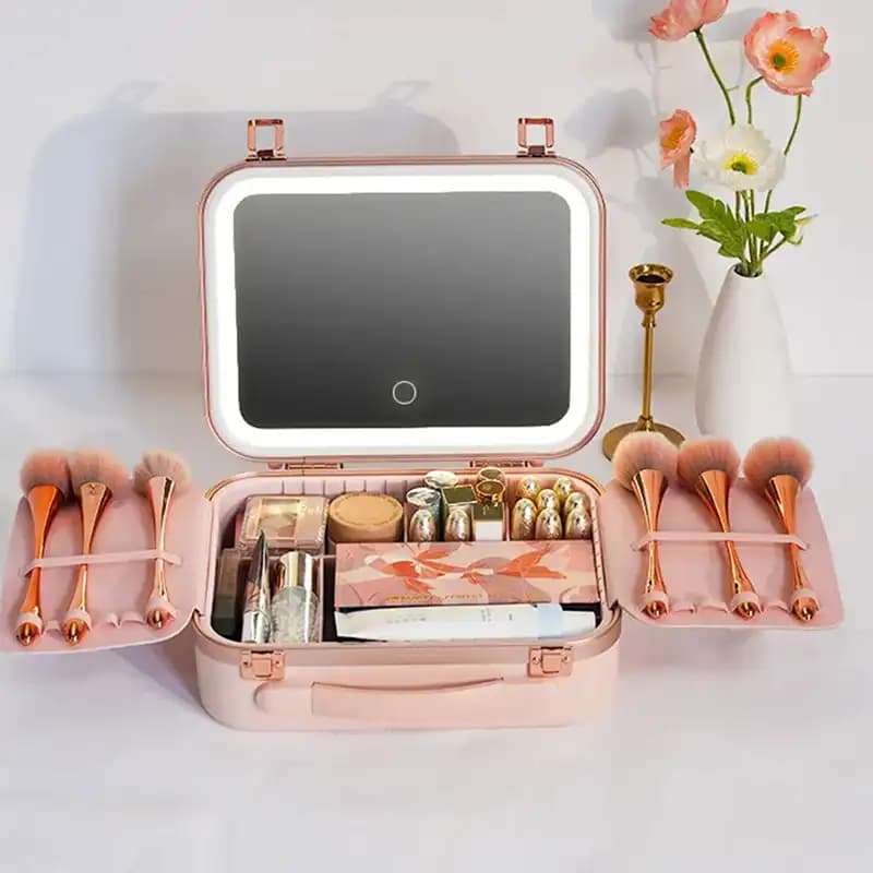 کیف لوازم آرایش با آینه چراغ دار گرین لاین Green Lion Fest Makeup Bag — تصویر ۴