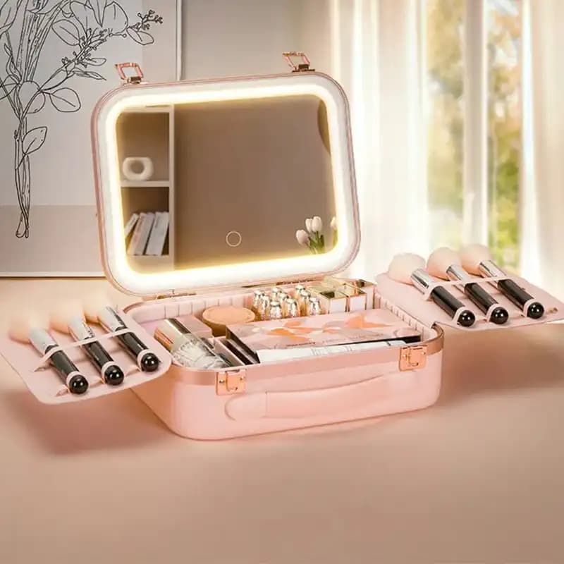 کیف لوازم آرایش با آینه چراغ دار گرین لاین Green Lion Fest Makeup Bag — تصویر ۵