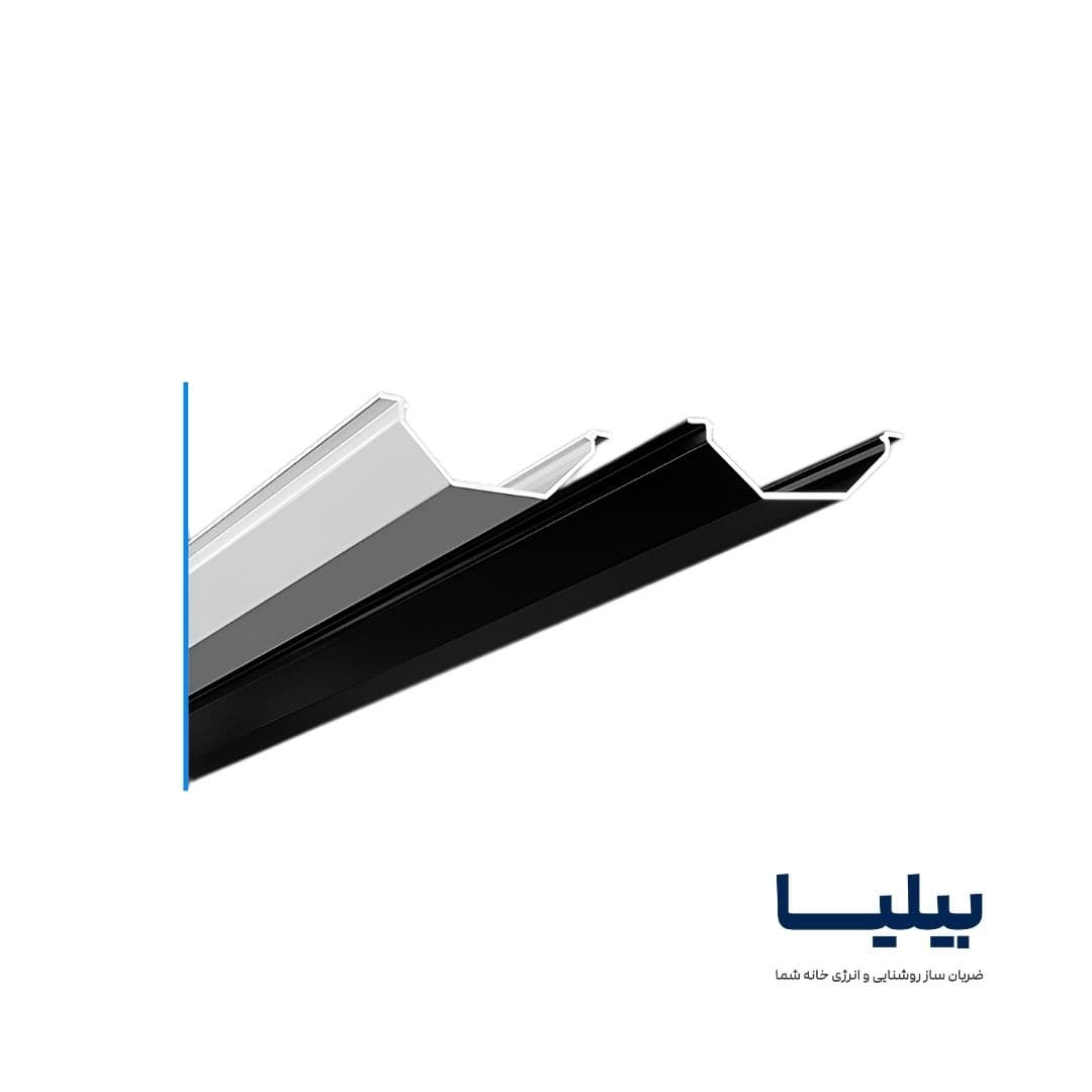پروفیل لاینر کنج توکار 3 متری D45_AL7 برند پارس شعاع توس