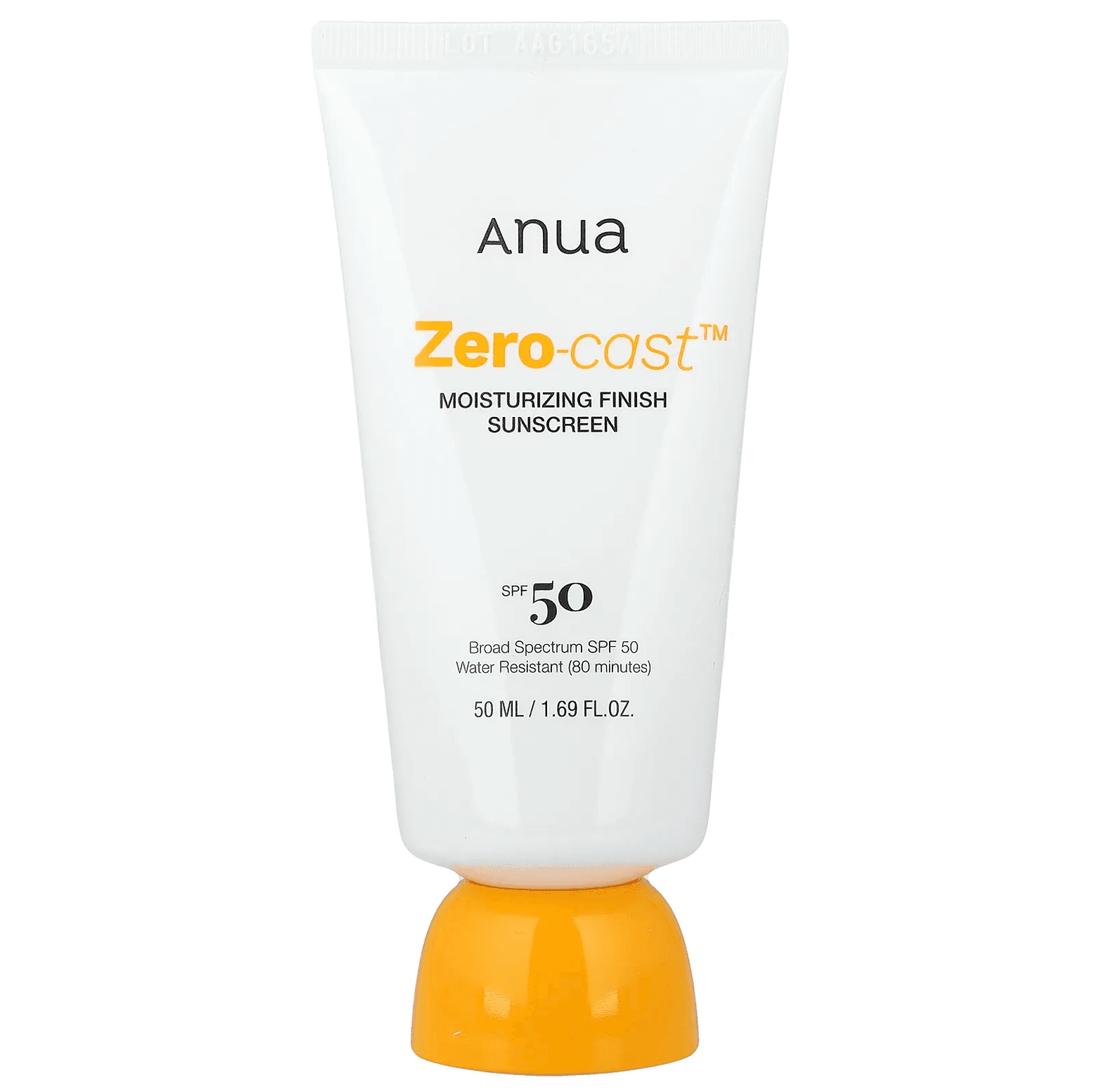 ضد آفتاب آبرسان سبک و بدون رد سفیدی آنوا مدل Anua Zero-Cast حجم 50 میل