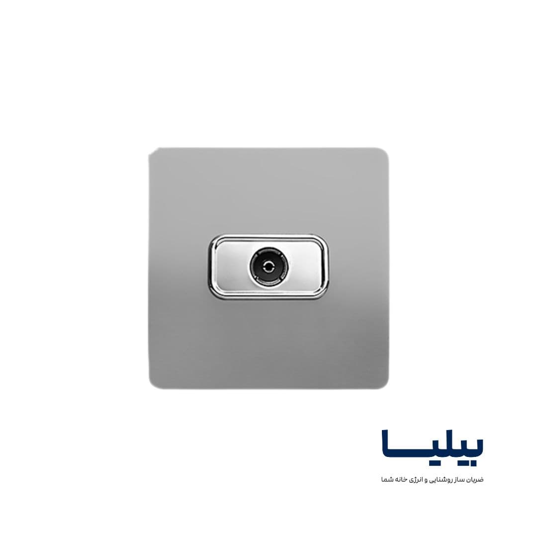 پریز آنتن مدل کریستال نقره ای برند آسیا الکتریک