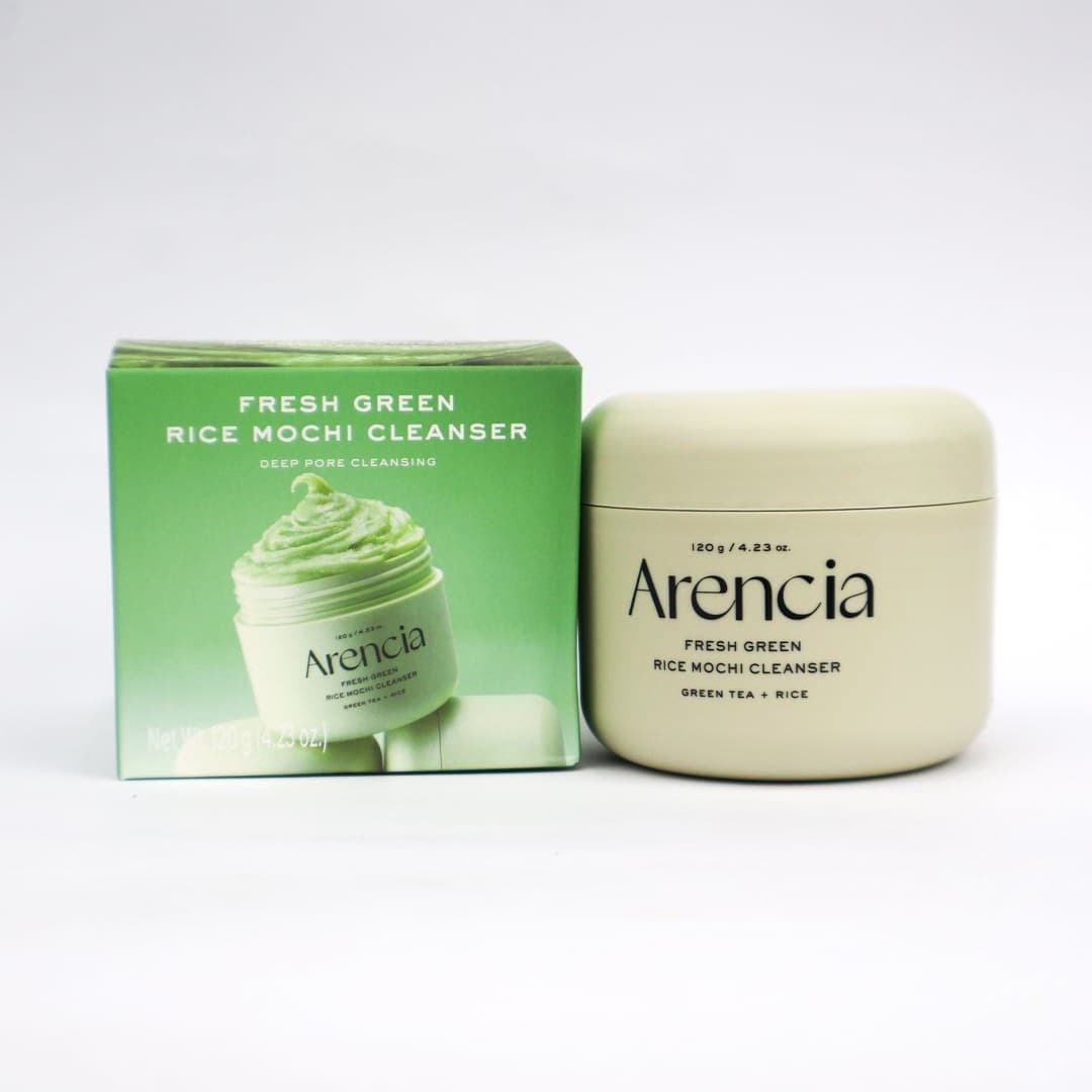 پاک کننده عمقی موچی برنج و چای سبز آرنسیا تسکین دهنده و کنترل چربی پوست مدل fresh green rice mochi cleanser وزن 120 گرم — تصویر ۵