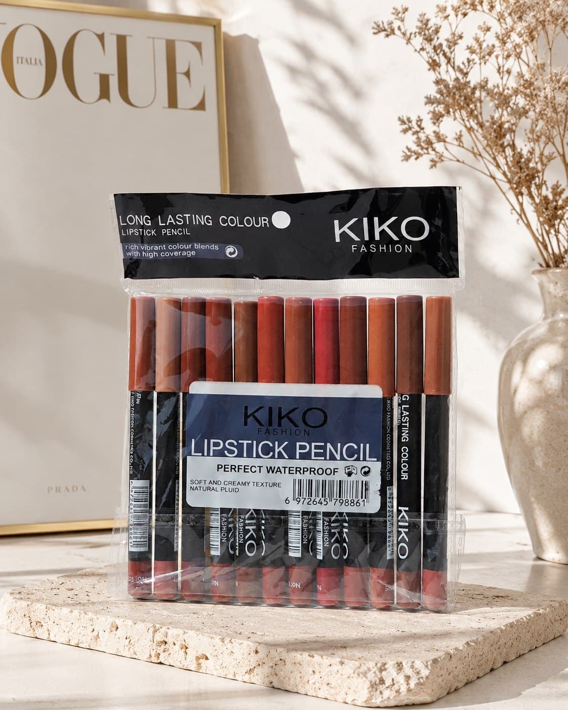 پک 12 عددی رژ مدادی کیکو | KIKO Lipstick Pencil — تصویر ۶