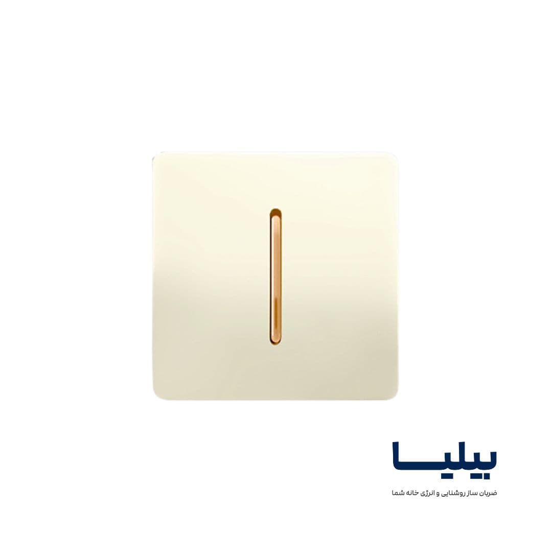 کلید تک پل مدل کریستال صدفی برند آسیا الکتریک