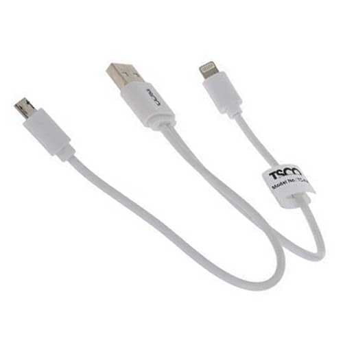 کابل شارژ دو سر MicroUSB / Lightning تسکو مدل TC A28 طول 20 سانتی متر