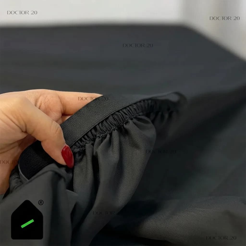 ملحفه نیم ست یک نفره رنگ مشکی (ملحفه کش دار+ 1 روبالشتی) Elay home — تصویر ۳