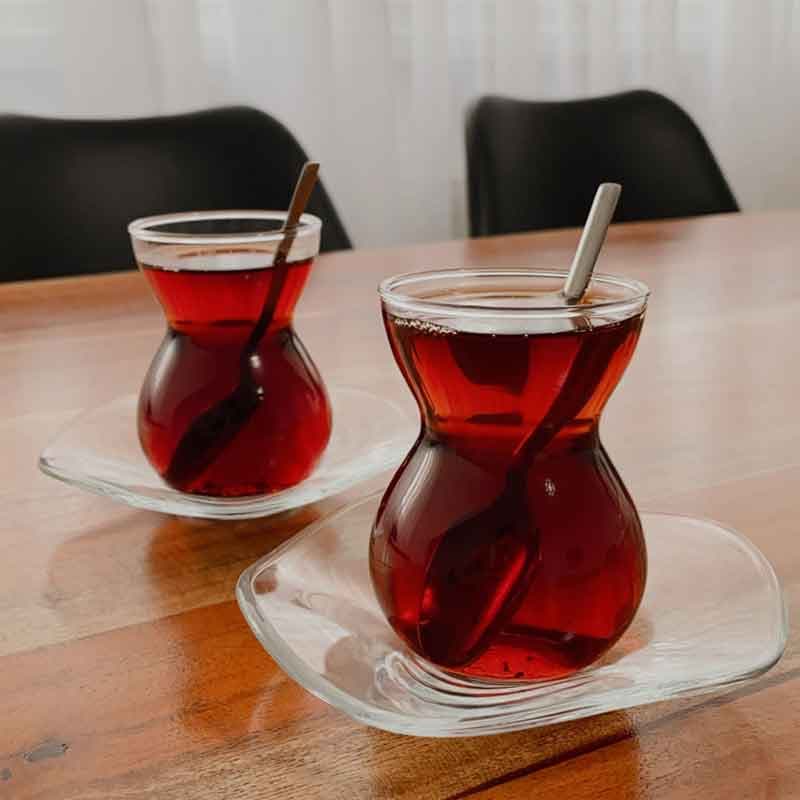استکان نعلبکی دانتل پاشاباغچه Dantel 145cc — تصویر ۵