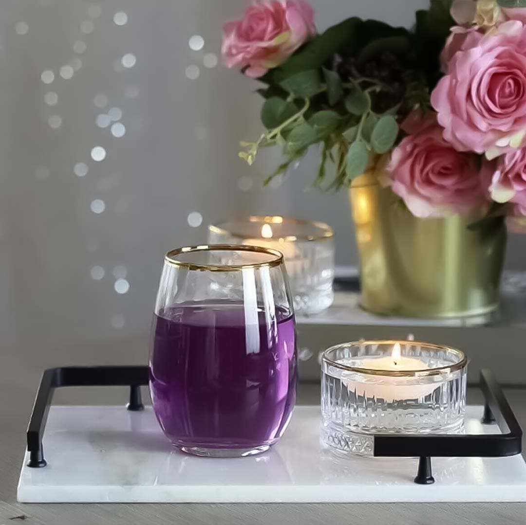 نیم لیوان لب طلا آمبر پاشاباغچه Amber 570cc — تصویر ۳