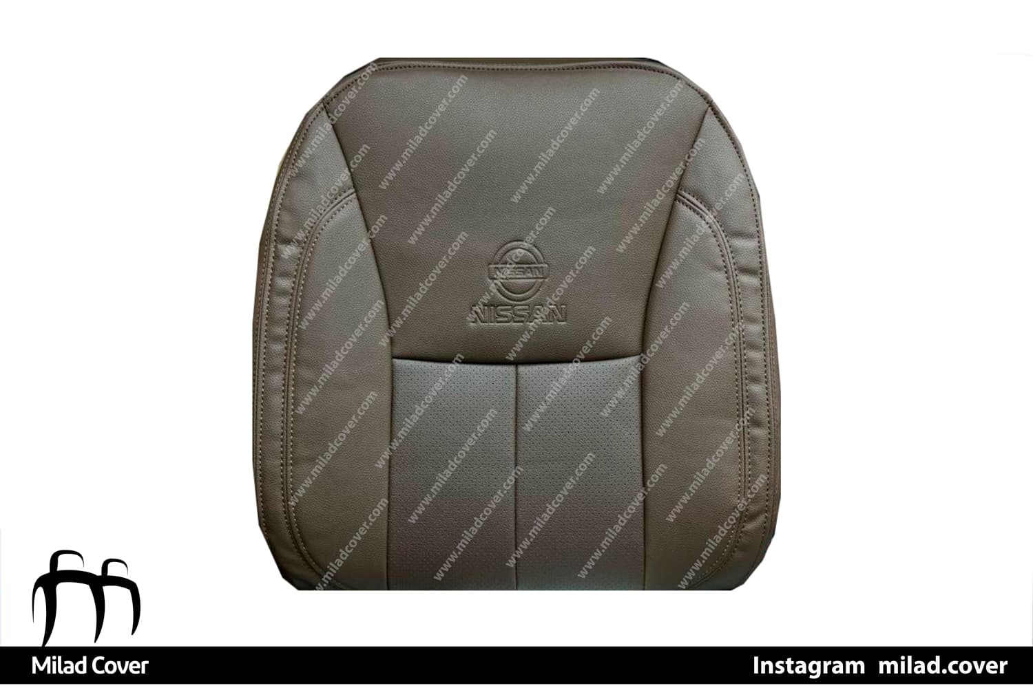 روکش صندلی نیسان ترا چرم رنگ قهوه ای — تصویر ۲