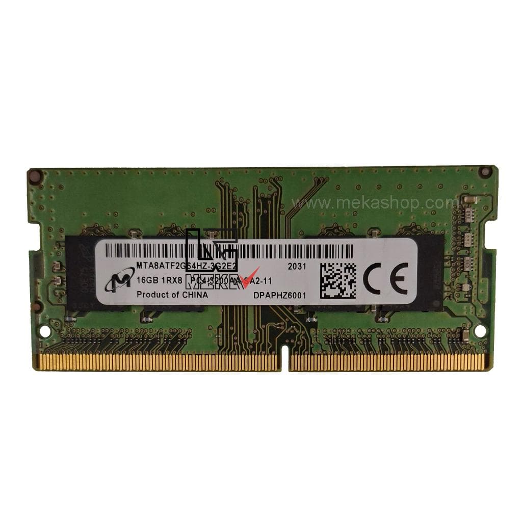 رم لپ تاپ میکرون Micron DDR4 3200MHz PC4 CL22 16GB