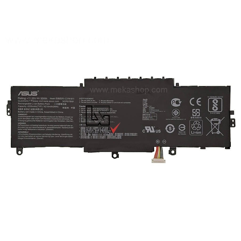 باتری اورجینال لپ تاپ ایسوس Pn: C31N1811) Asus ZenBook UX433 3Cells)