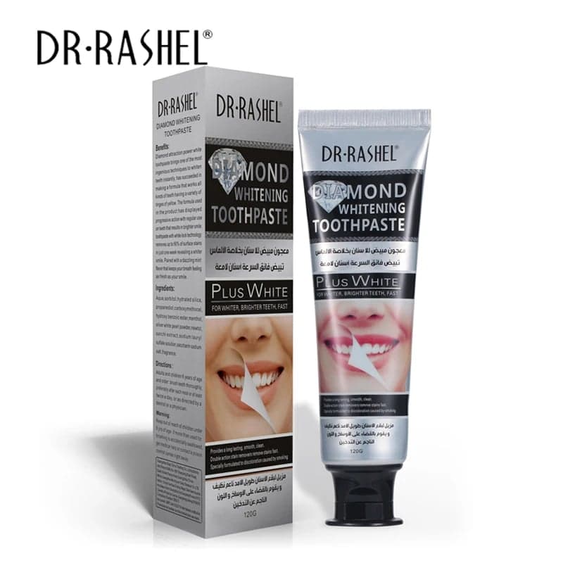 خمیردندان الماس دکتر راشل اورجینال 120 گرم DR.RASHEL Diamond Toothpaste