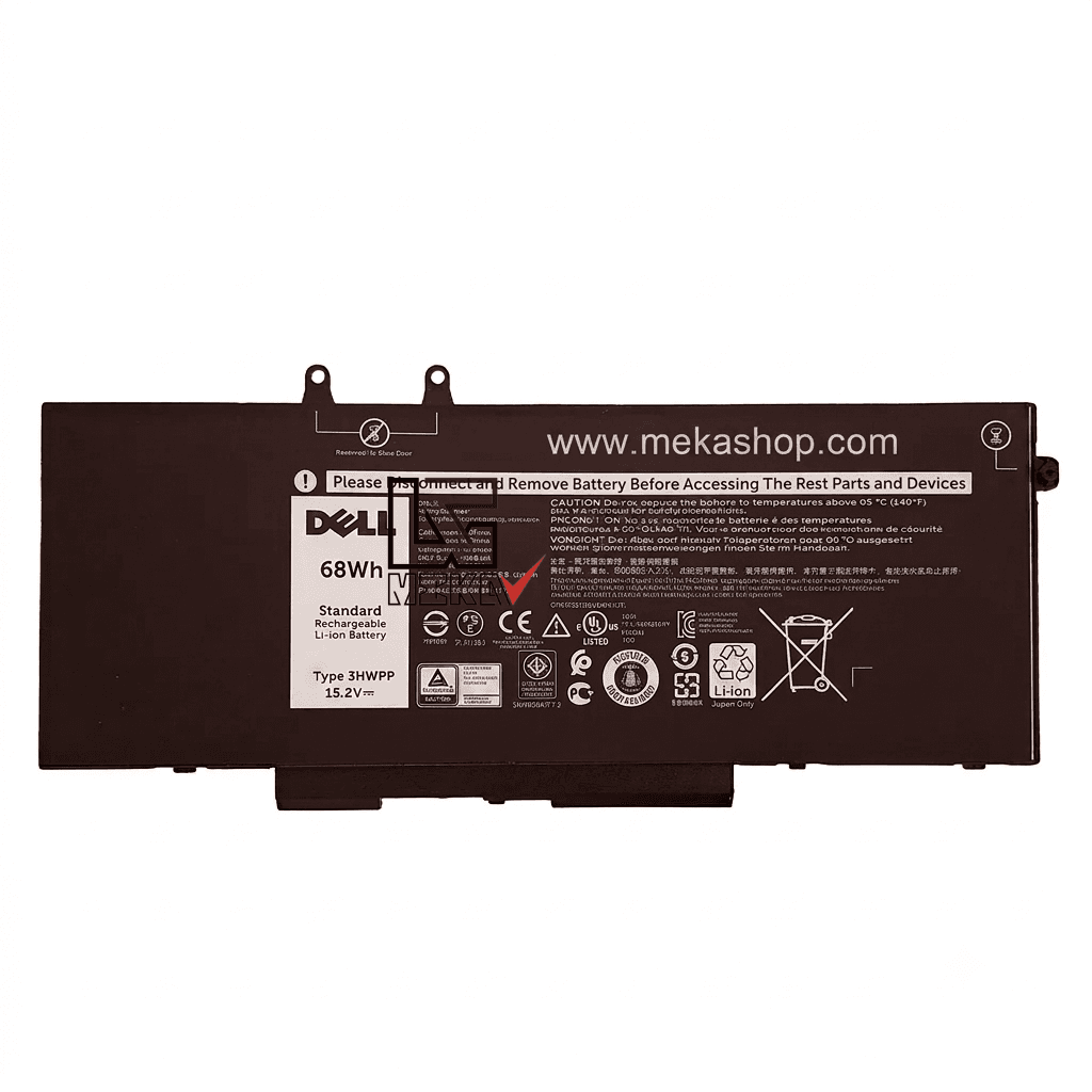 باتری اورجینال لپ تاپ دل Dell Latitude 5410 مدل 3HWPP
