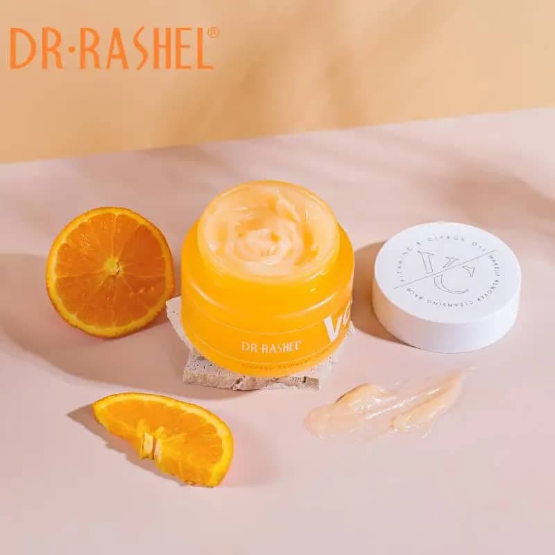 بالم پاک‌کننده آرایش ویتامین سی و روغن مرکبات دکتر راشل ۱۰۰ گرم اصل | DR.RASHEL VitaminC Citrus Oil Cleansing Balm — تصویر ۹