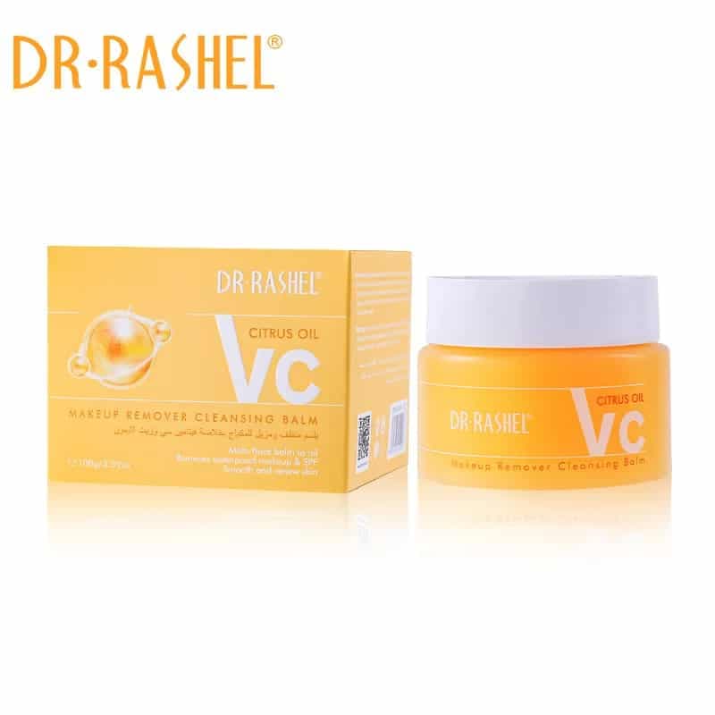 بالم پاک‌کننده آرایش ویتامین سی و روغن مرکبات دکتر راشل ۱۰۰ گرم اصل | DR.RASHEL VitaminC Citrus Oil Cleansing Balm