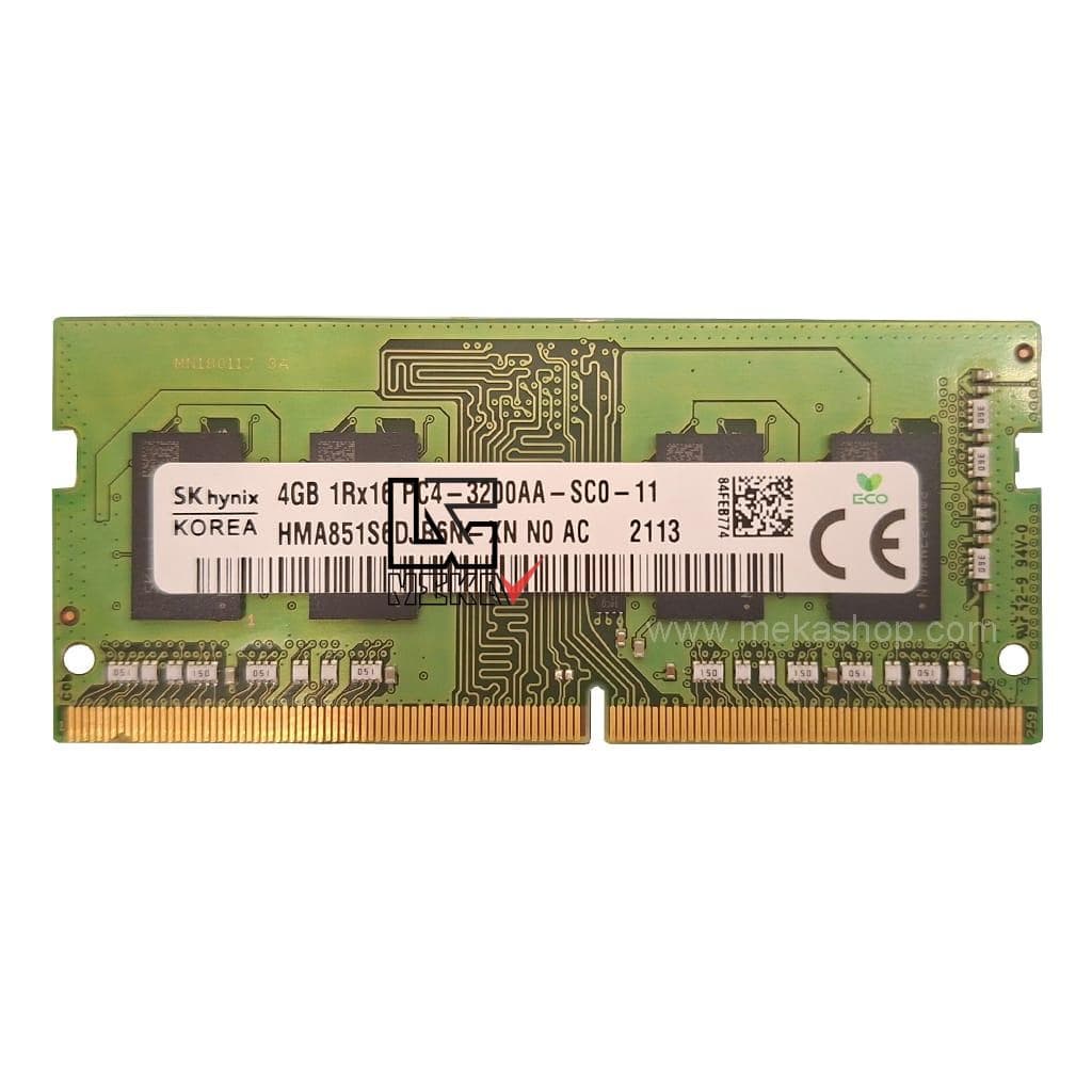 رم لپ تاپ هاینیکس SKHynix DDR4 3200MHz PC4 CL11 4GB