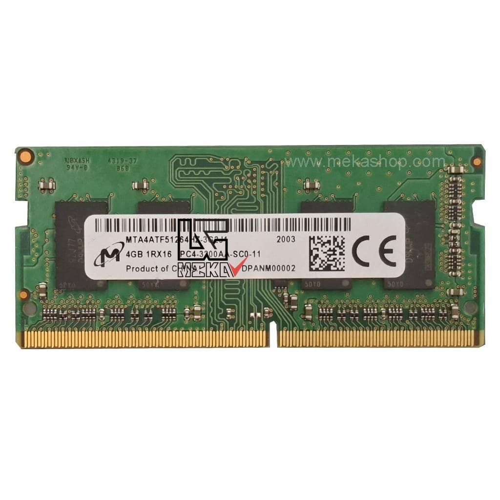 رم لپ تاپ میکرون Micron DDR4 3200MHz PC4 CL11 4GB