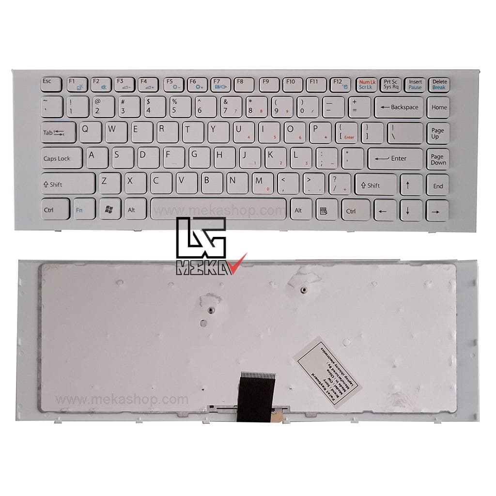 کیبورد لپ تاپ سونی Sony Vaio VPC-EG سفید