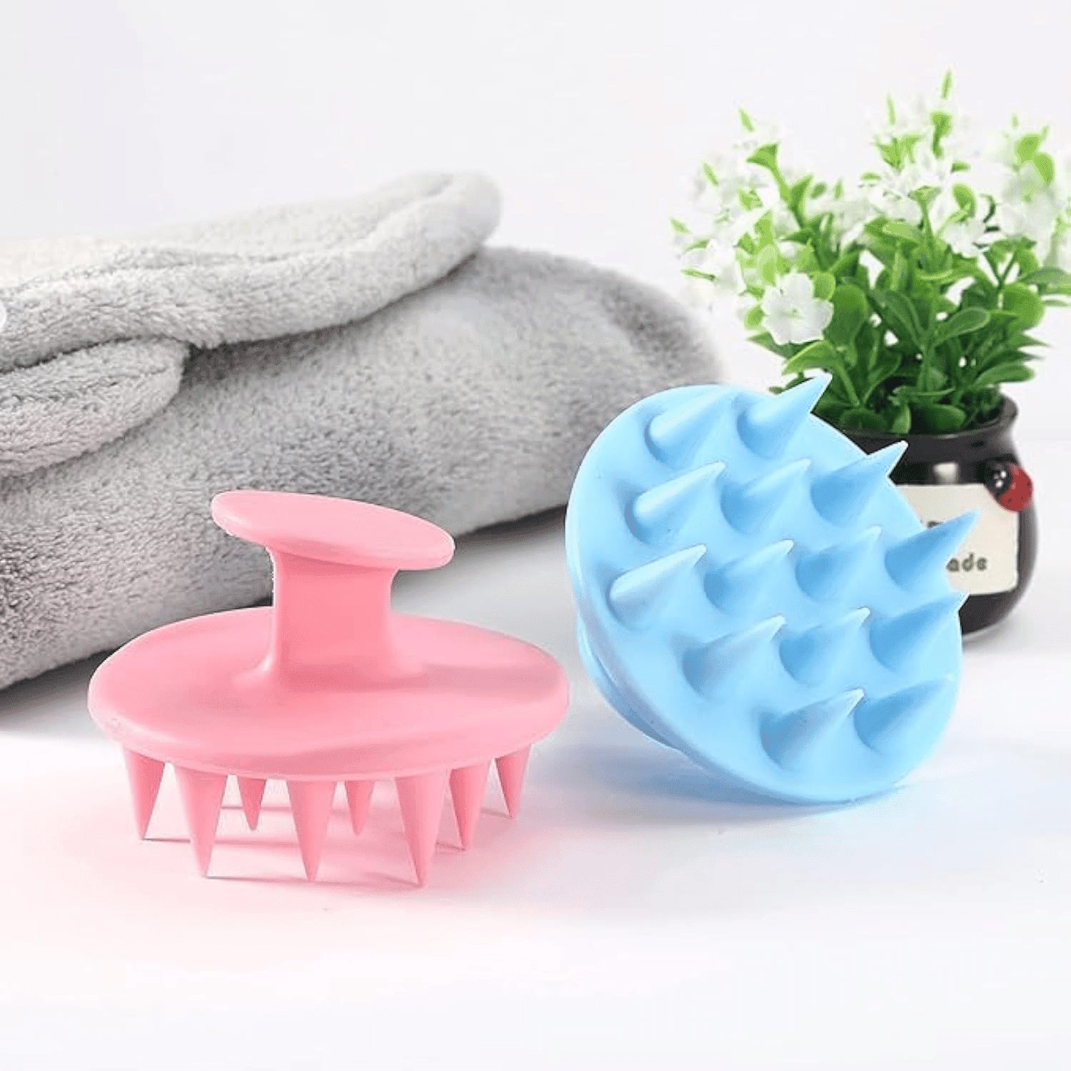 براش ماساژور سر سیلیکونی نرم Scalp Massager Soft Silicone Brush — تصویر ۷