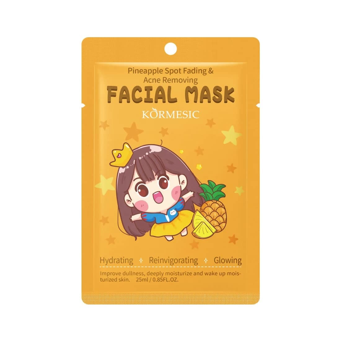 ماسک ورقه ای آناناس کورمسیک KORMESIC Pineapple Facial Mask