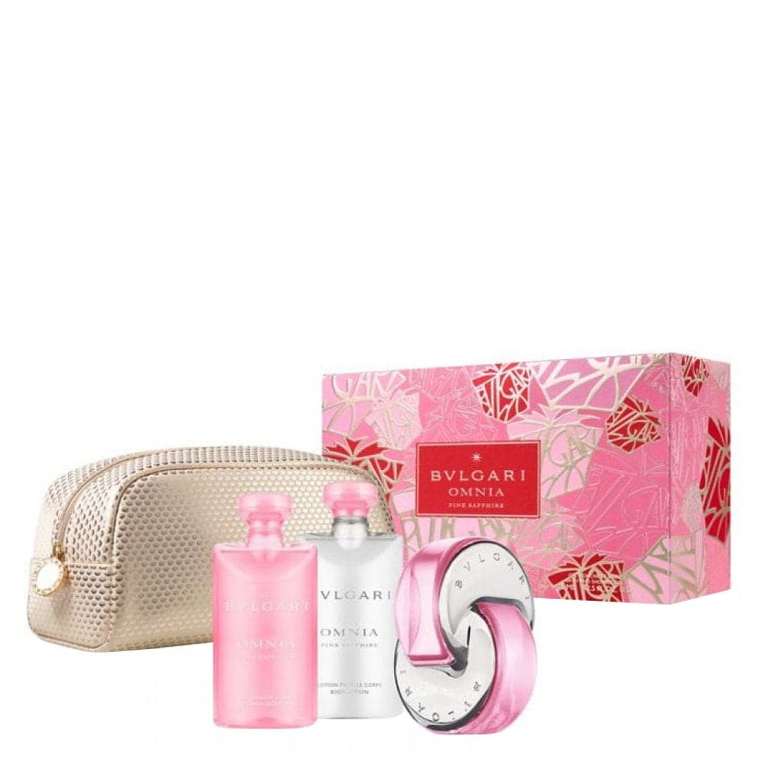 ست ادکلن زنانه اورجینال بولگاری BVLGARI Omnia Pink Sapphire 65ml Eau De Toilette Gift Set