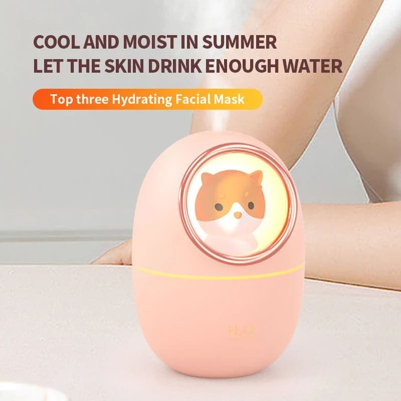 دستگاه بخور سرد و چراغ خواب گربه فضانورد اصل 240میل H₂O Humidifier Cat Air — تصویر ۷