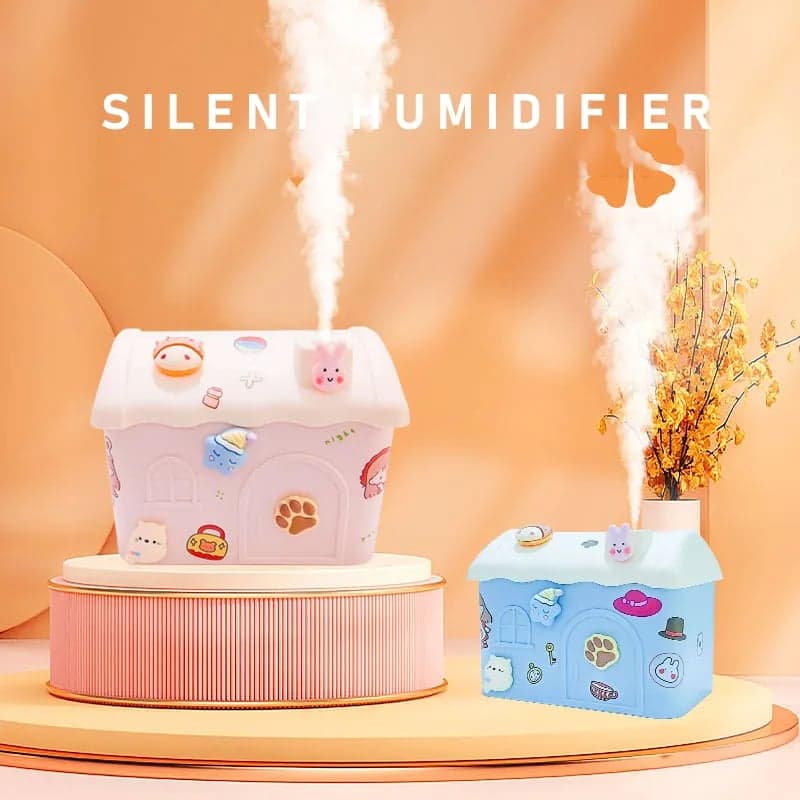 دستگاه بخور سرد خانه کوچک دوست داشتنی اصل 600میل Lovely Small House Humidifier
