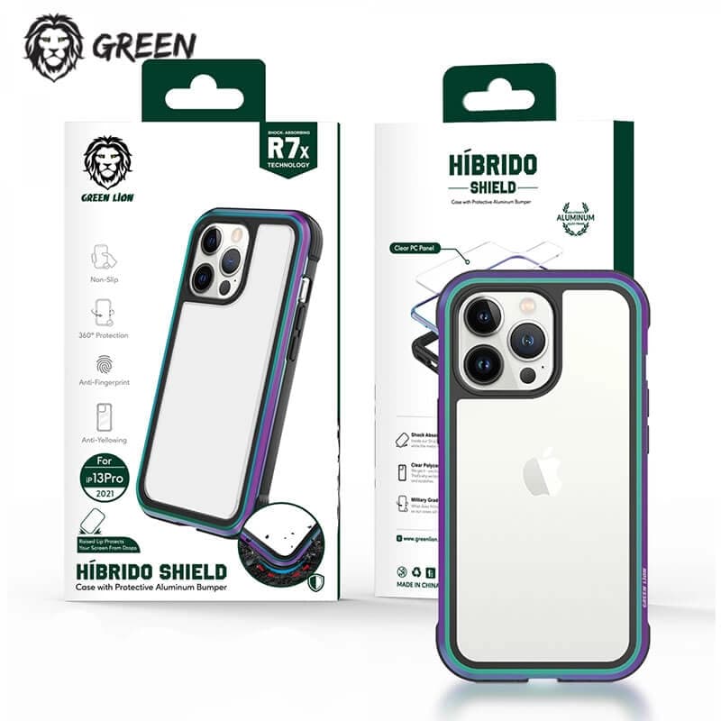 کاور گرین مدل Hibrido Shield مناسب برای گوشی موبایل اپل iphone 13 Pro Max