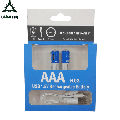 باتری نیم قلمی شارژی qoop 1.5V 750mWh — تصویر ۷