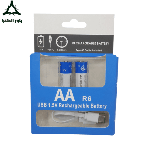 باتری قلمی شارژی qoop 1.5V 2600mWh