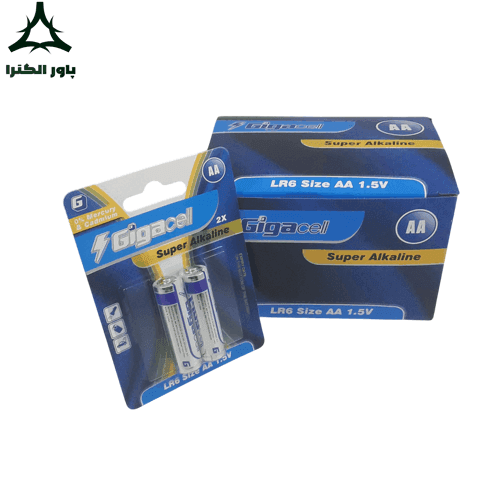 باتری قلمی 1.5 ولت سوپر آلکالاین گیگاسل Gigacell | بسته 12 کارتی | 24 عددی