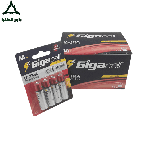 باتری قلمی 1.5 ولت گیگاسل Gigacell | بسته 12 کارتی | 48 عددی
