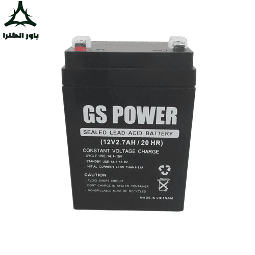 باتری سیلد لید اسید GS POWER 12V 2.7AH/20HR