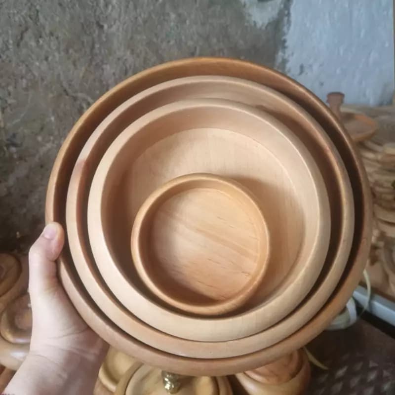 ست 4 عددی کاسه چوبی