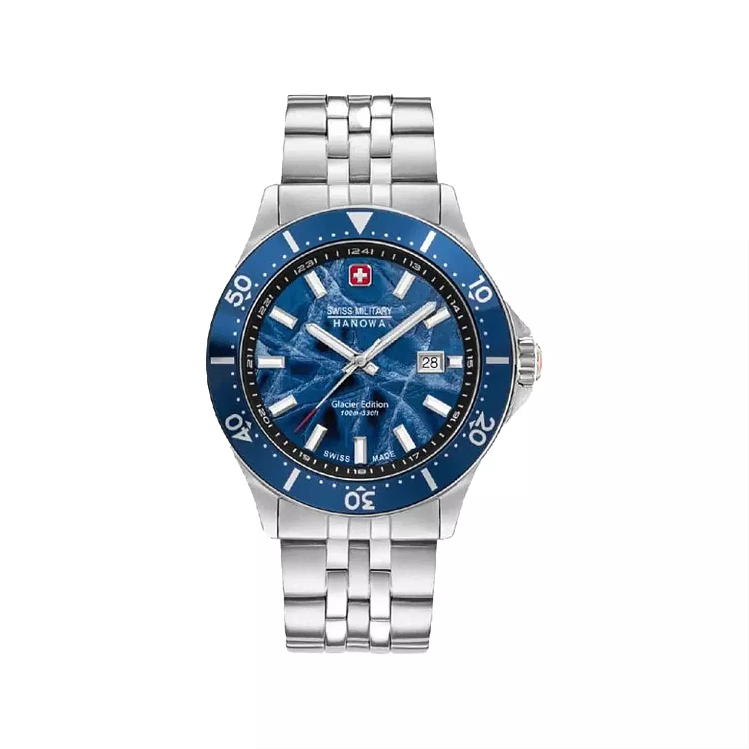 ساعت مچی مردانه سوییس میلیتاری فلزی صفحه آبی SMWGH0004401 — تصویر ۲