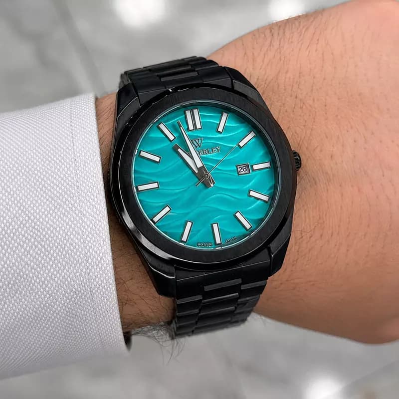 ساعت مچی ویمبرلی مردانه فلزی نقره ای صفحه تیفانی WB-CS439G-J — تصویر ۶