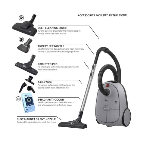 جاروبرقی کیسهای آاگ مدل Electrolux Animal 6000 — تصویر ۳