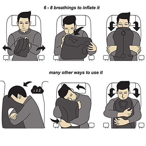 بالشت مسافرتی مدل Inflatable Travel Pillow — تصویر ۱۱