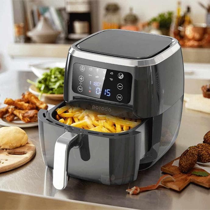 سرخ کن و هوا پز 6 لیتری پرودو مدل Porodo Lifestyle Smart Air Fryer with App Control PD-LSARFR2 — تصویر ۶