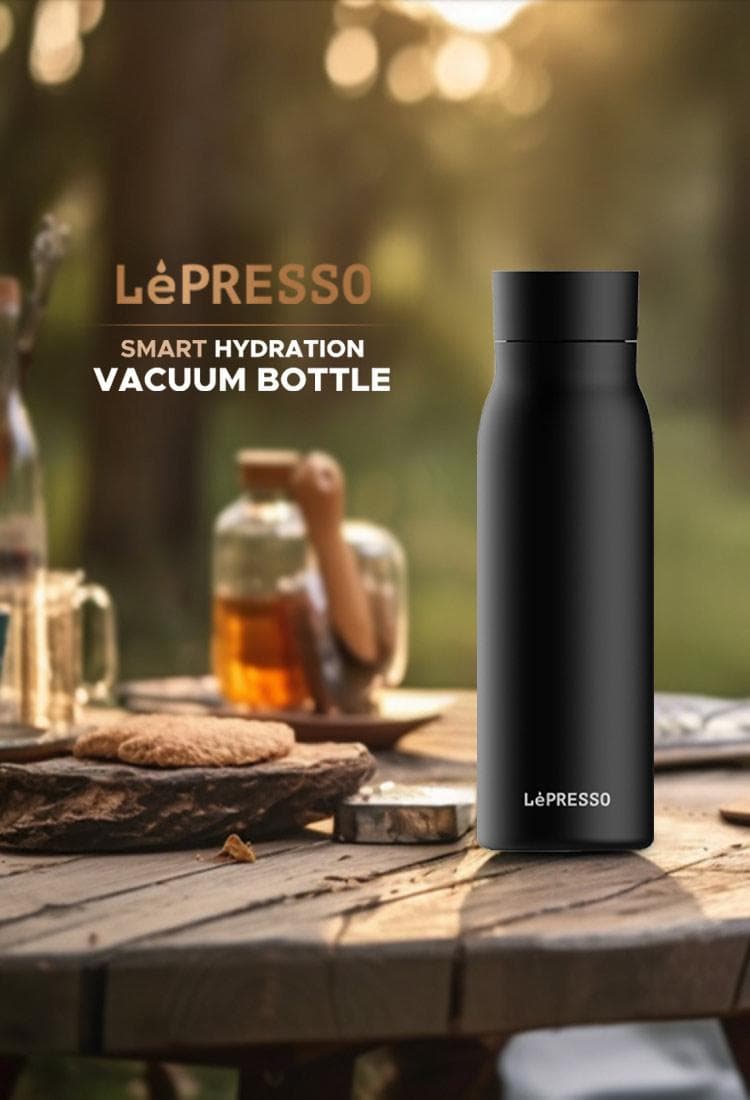 بطری آب هوشمند 600 میلی لیتری لپرسو مدل LePresso 600ml Smart Hydration Vacuum Bottle LP600SBBK — تصویر ۶