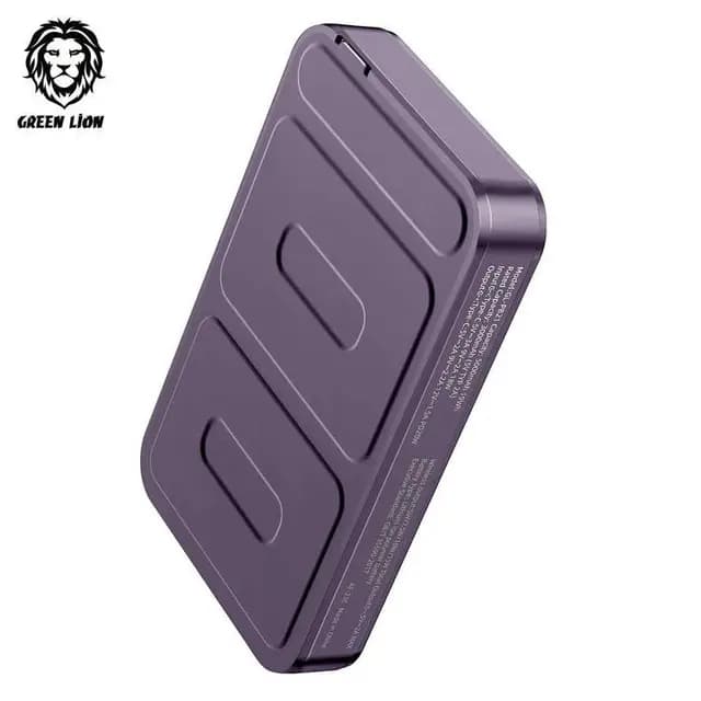 پاوربانک شفاف 3 در 1 گرین لاین مدل GREEN LION GN3TRAPB5 POWER 5000MAH MAGSAFE — تصویر ۷