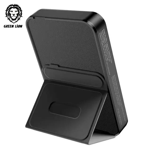 پاوربانک شفاف 3 در 1 گرین لاین مدل GREEN LION GN3TRAPB5 POWER 5000MAH MAGSAFE — تصویر ۶