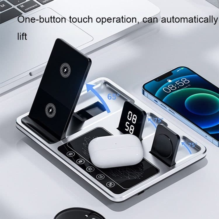 پایه شارژ وایرلس چندکاره گرین لاین مدل Green Lion 4 In 1 Wireless Charging Station 2 GN4IN1RGBWC — تصویر ۱۰