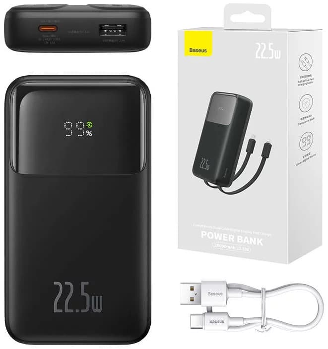 پاور بانک بیسوس مدل Baseus Comet Powerbank PPMD20 با ظرفیت 20000mAh و توان 22.5W — تصویر ۹