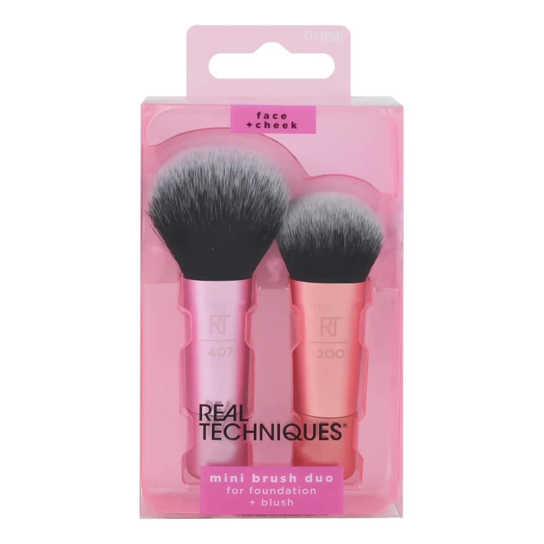 براش دو تیکه کرم پودر مینی ریل تکنیک Real Techniques Mini Brush — تصویر ۳