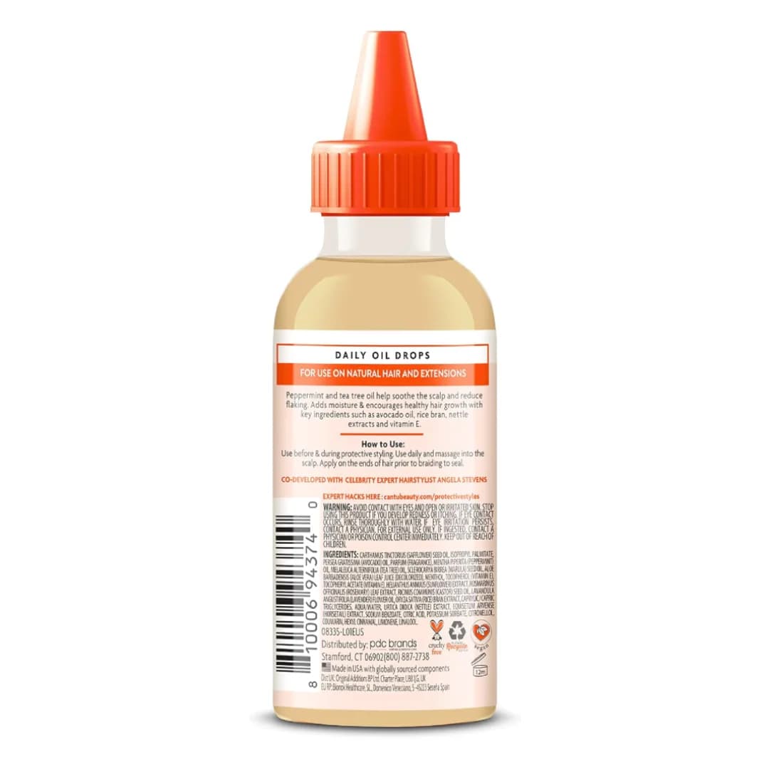 روغن مو پروتکتیو استایلز کنتو Cantu Daily Oil Drops حجم 59 میل — تصویر ۹