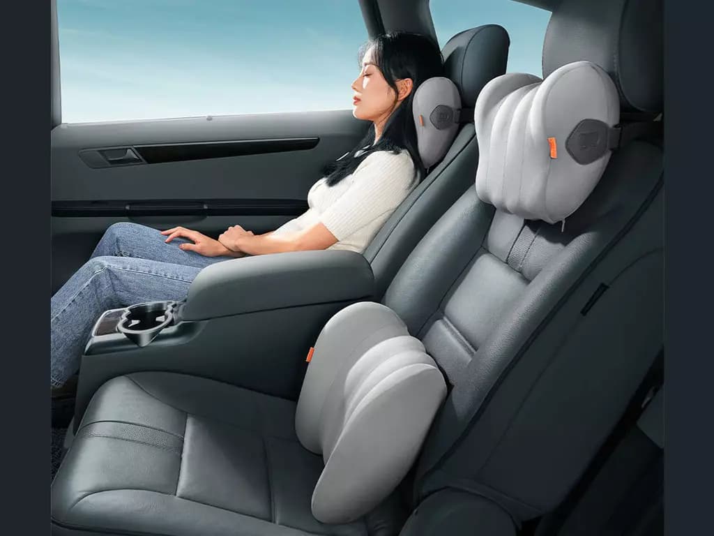 بالش خنک کننده داخل خودرو چندکاره بیسوس Baseus CN005 ComfortRide Series Car Lumbar Pillow C20036402111 — تصویر ۱۱